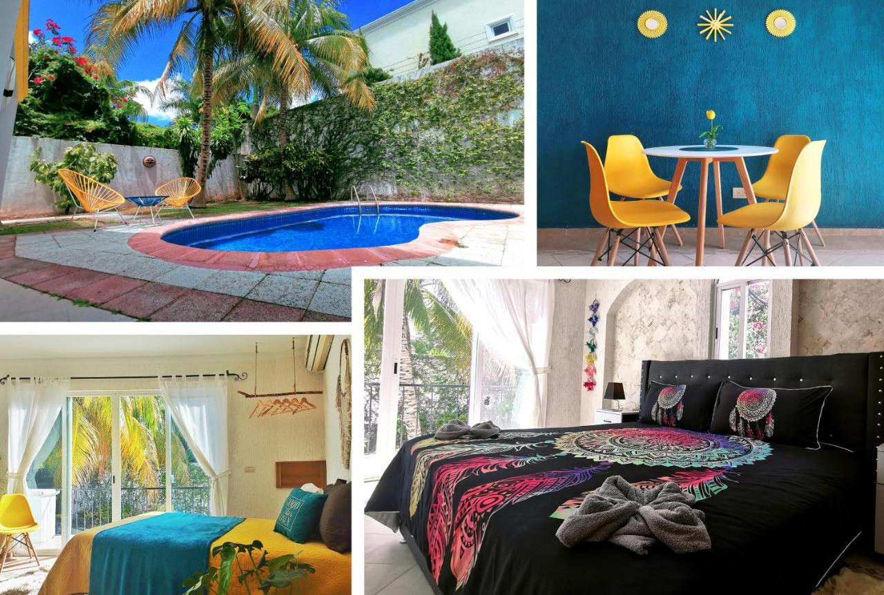 Beautiful & Cozy Near Beach Apartment Pool & Kingsize Bed Cancún Kültér fotó