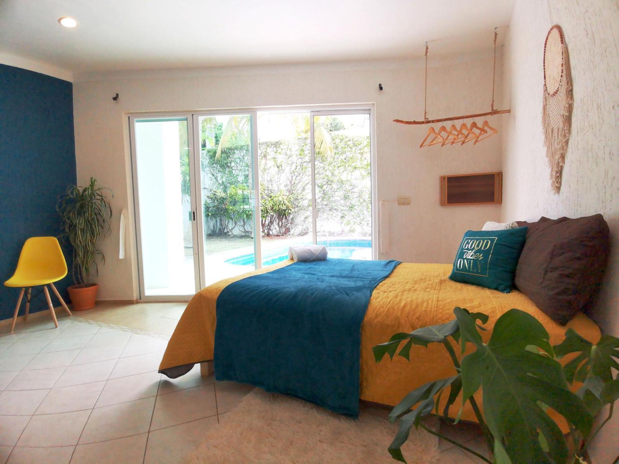 Beautiful & Cozy Near Beach Apartment Pool & Kingsize Bed Cancún Szoba fotó