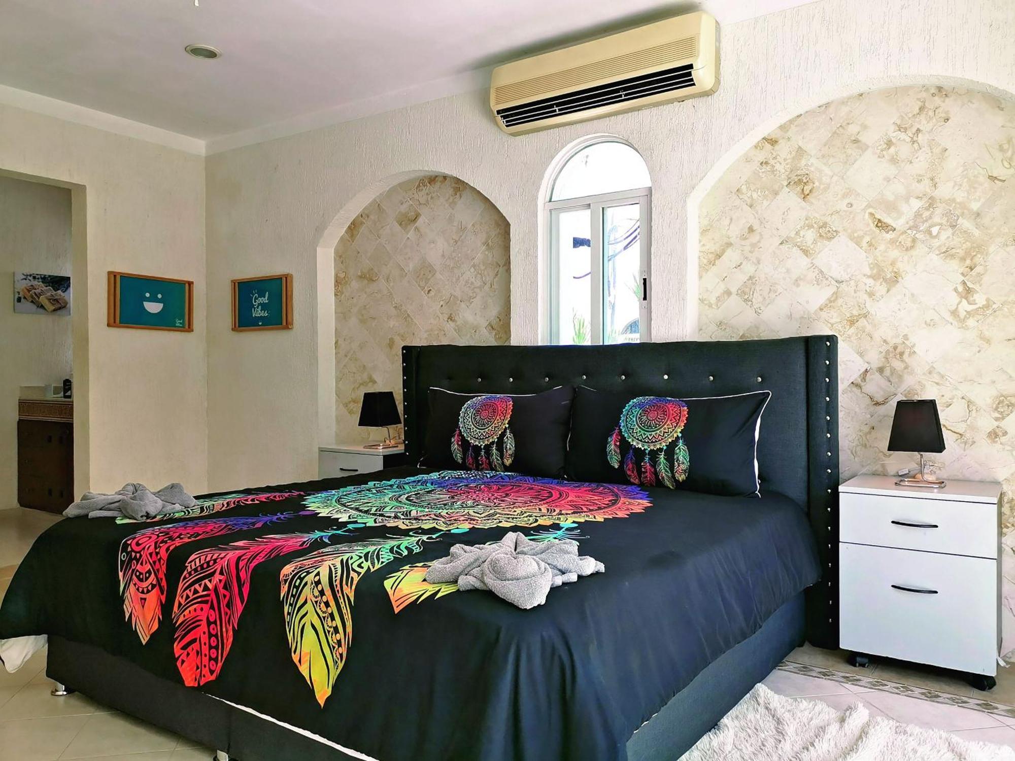 Beautiful & Cozy Near Beach Apartment Pool & Kingsize Bed Cancún Szoba fotó